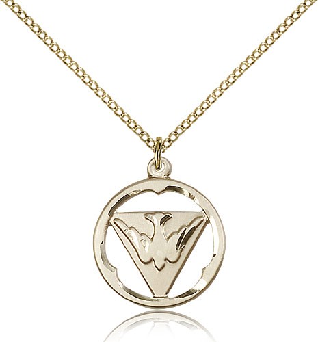Holy Spirit Medal - 14KT Gold Filled