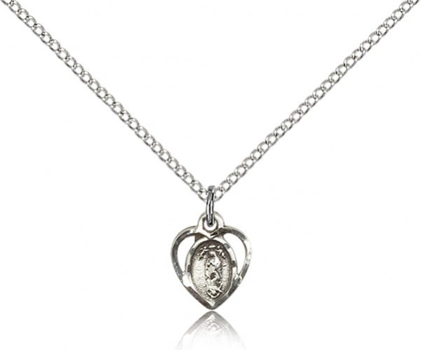 Petite Our Lady of La Salette Medal - Sterling Silver