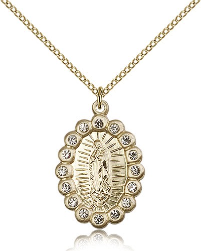 Our Lady of Guadalupe Medal - 14KT Gold Filled