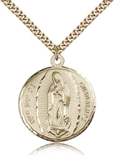 Our Lady of Guadalupe Medal - 14KT Gold Filled