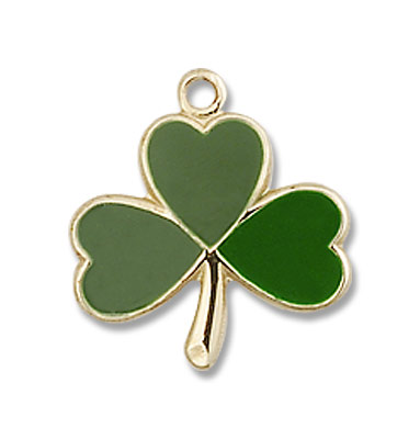 Petite Shamrock Pendant - 14K Solid Gold
