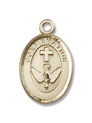 Girl's Confirmation Medal - 14K Solid Gold
