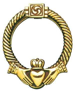 Claddagh Door Knocker - Gold