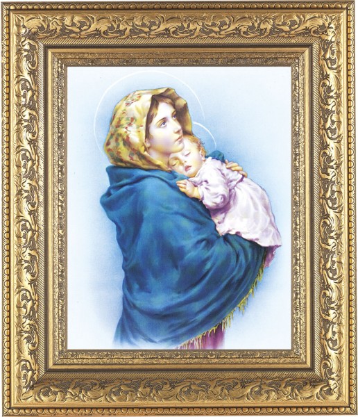 Madonna and Child 8x10 Framed Print Under Glass - #115 Frame