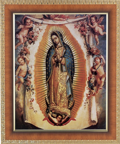 Our Lady of Guadalupe 8x10 Framed Print Under Glass - #122 Frame