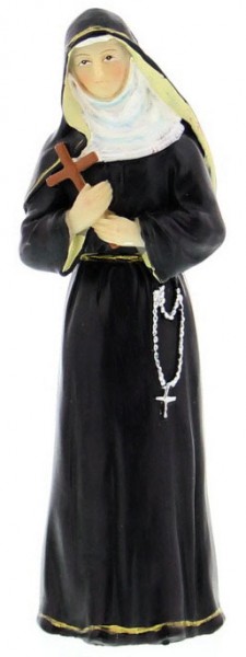 St. Rita Statue 3.5&quot; - Black | White