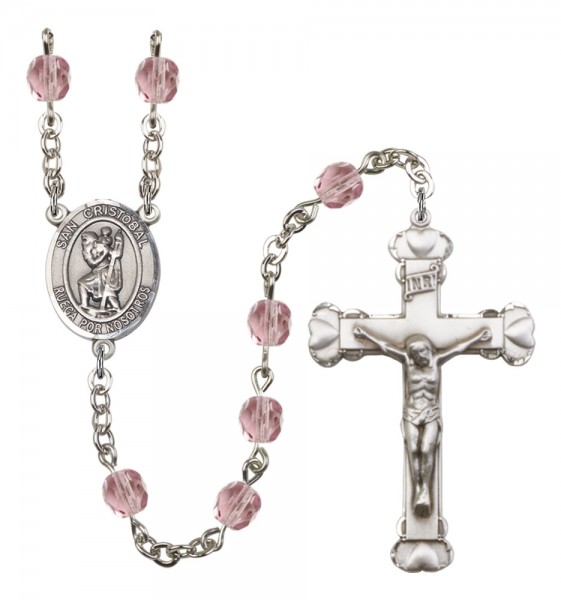 Women's San Cristobal Birthstone Rosary - Light Amethyst