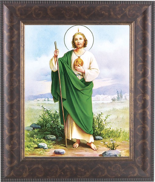 St. Jude 8x10 Framed Print Under Glass - #124 Frame