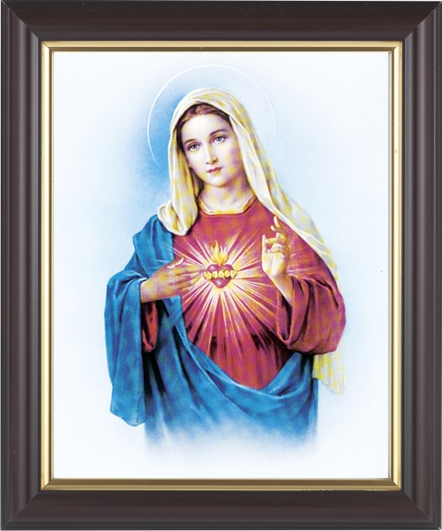 Immaculate Heart of Mary 8x10 Framed Print Under Glass - #133 Frame