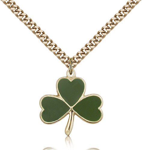 Shamrock Pendant - 14KT Gold Filled