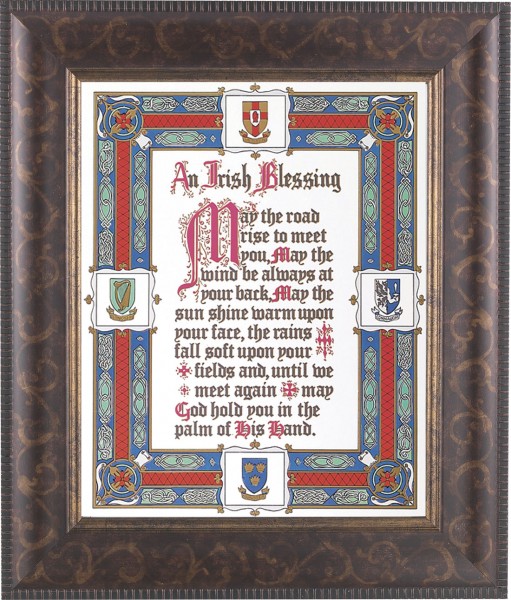 An Irish Blessing 8x10 Framed Print Under Glass - #124 Frame