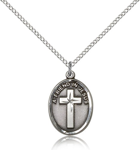 A Friend In Jesus Pendant - Sterling Silver