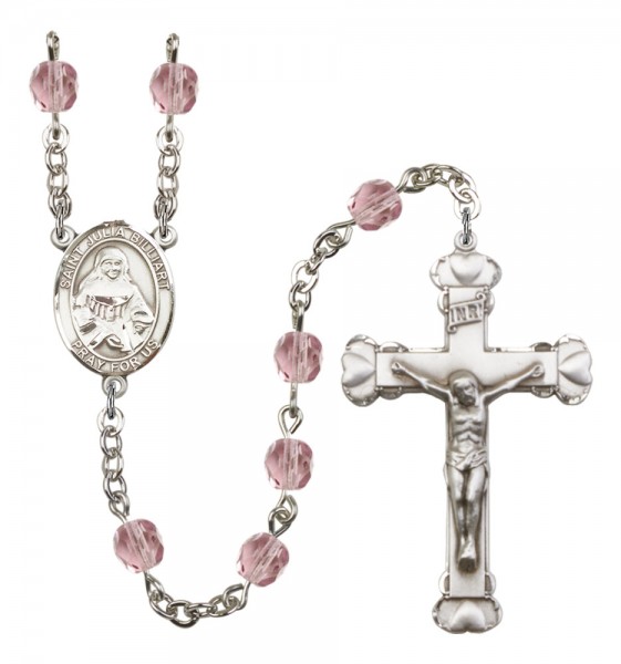 Women's St. Julia Billiart Birthstone Rosary - Light Amethyst