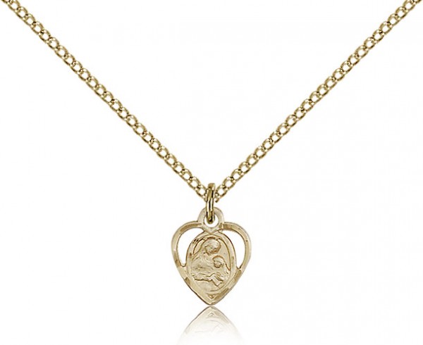 Petite St. Ann Medal - 14KT Gold Filled