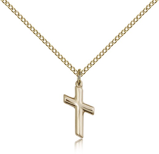 Women's Portate Cross Medal - 14KT Gold Filled