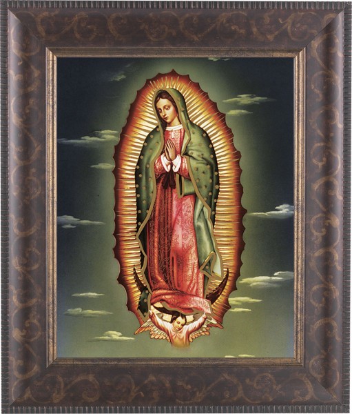 Our Lady of Guadalupe 8x10 Framed Print Under Glass - #124 Frame