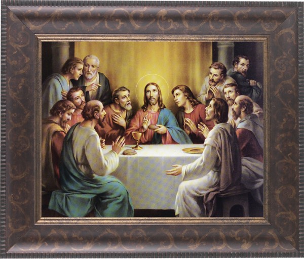 Last Supper 8x10 Framed Print Under Glass - #124 Frame