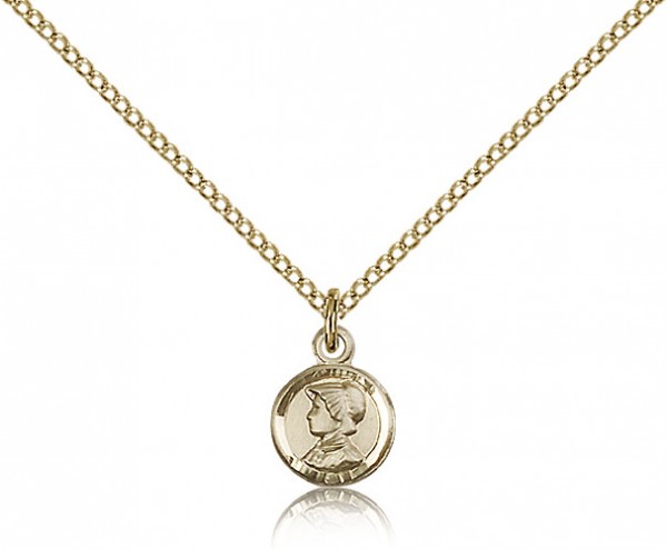 Petite St. Elizabeth Ann Seton Medal - 14KT Gold Filled