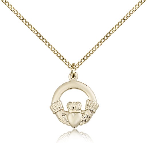 Claddagh Pendant - 14KT Gold Filled