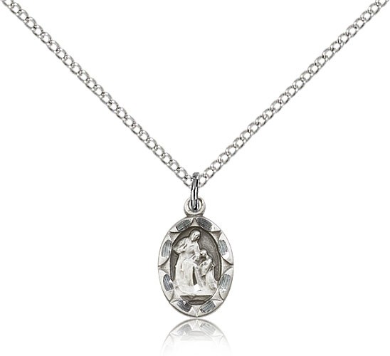Petite St. Ann Medal - Sterling Silver