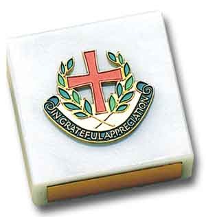 Grateful Appreciation Paperweight - Small - White