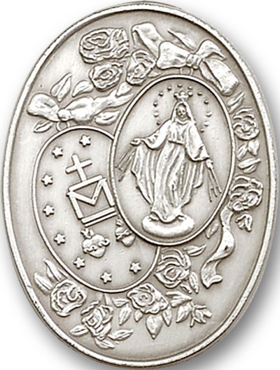 Miraculous Visor Clip - Antique Silver