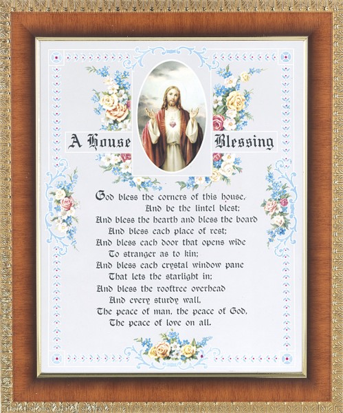 A House Blessing Prayer 8x10 Framed Print Under Glass - #122 Frame