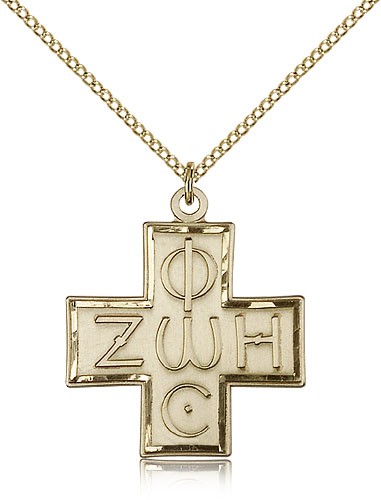 Light &amp; Life Cross Pendant - 14KT Gold Filled