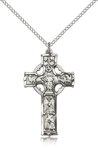 Celtic Cross Pendant - Sterling Silver