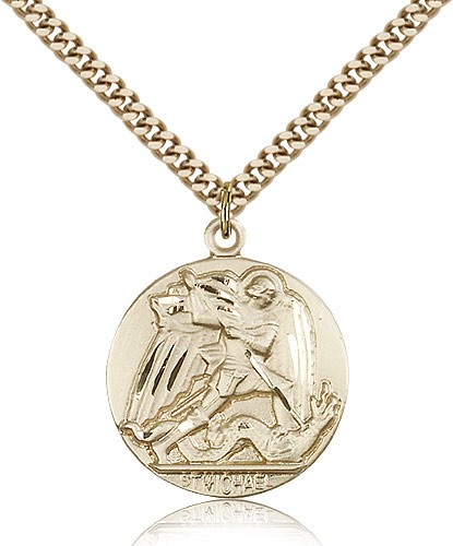 St. Michael The Archangel Medal - 14KT Gold Filled