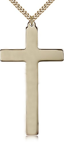 Men's Xtra Large Cross Pendant - 14KT Gold Filled