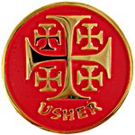 Usher Pin - Red