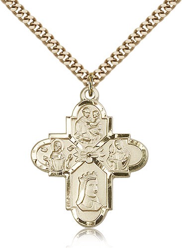 Franciscan 4-Way Medal - 14KT Gold Filled