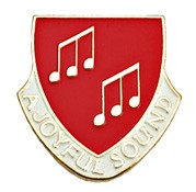 A Joyful Sound Lapel Pin - Red | Gold
