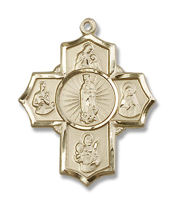 Large Motherhood Pendant 5-Way - 14K Solid Gold