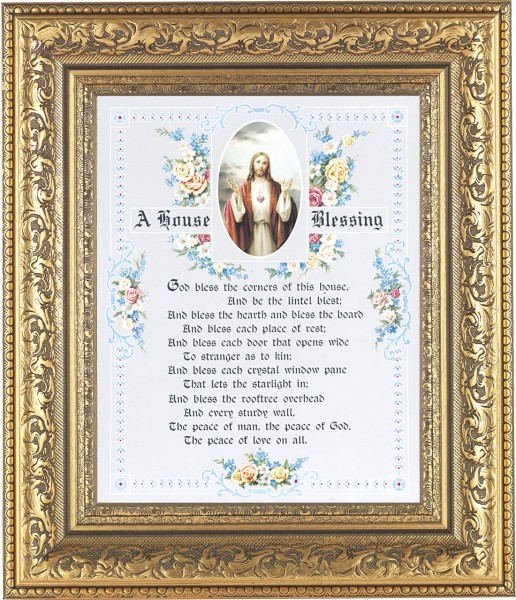 A House Blessing Prayer 8x10 Framed Print Under Glass - #115 Frame