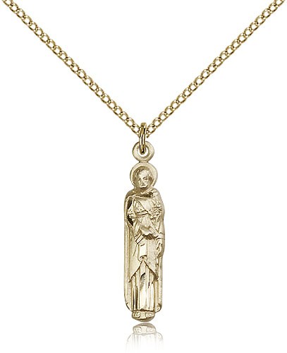 Women's Full-Figure St. Joseph Medal - 14KT Gold Filled