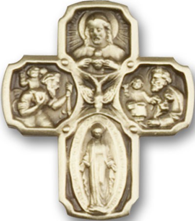 4-Way Visor Clip - Antique Gold