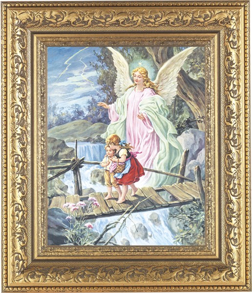 Guardian Angel 8x10 Framed Print Under Glass - #115 Frame