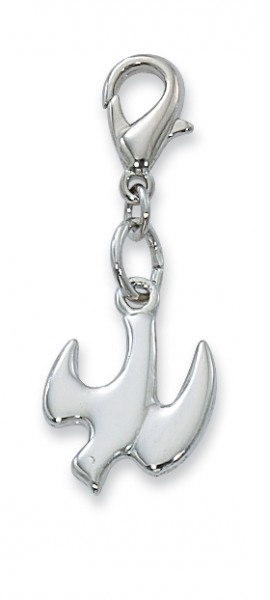 Holy Spirit Clipable Charm - Silver