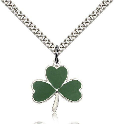 Shamrock Pendant - Sterling Silver