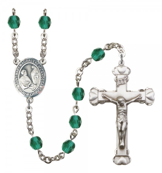 Women's St. Mary Magdalene of Canossa Birthstone Rosary - Zircon