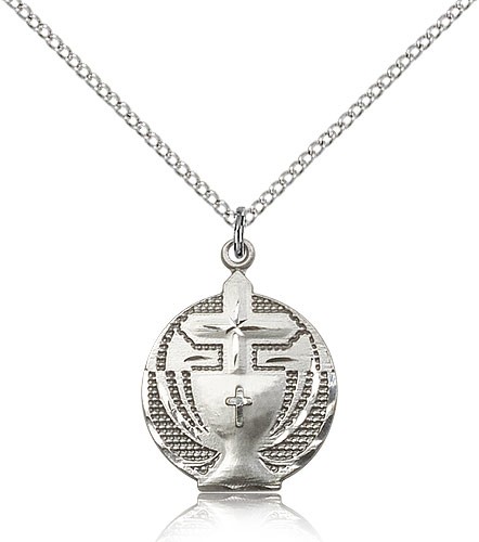 First Communion Medal - Sterling Silver