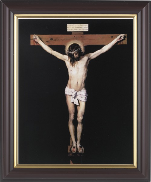 Jesus on the Cross 8x10 Framed Print Under Glass - #133 Frame