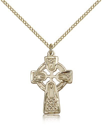 Celtic Cross Pendant - 14KT Gold Filled