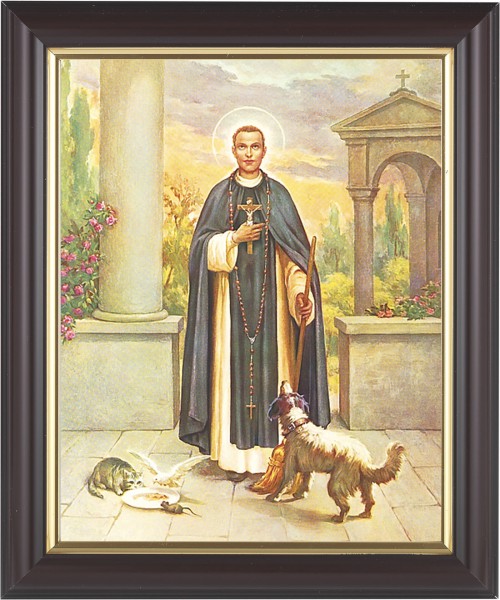 St. Martin dePorres 8x10 Framed Print Under Glass - #133 Frame