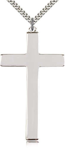 Men's Xtra Large Cross Pendant - Sterling Silver