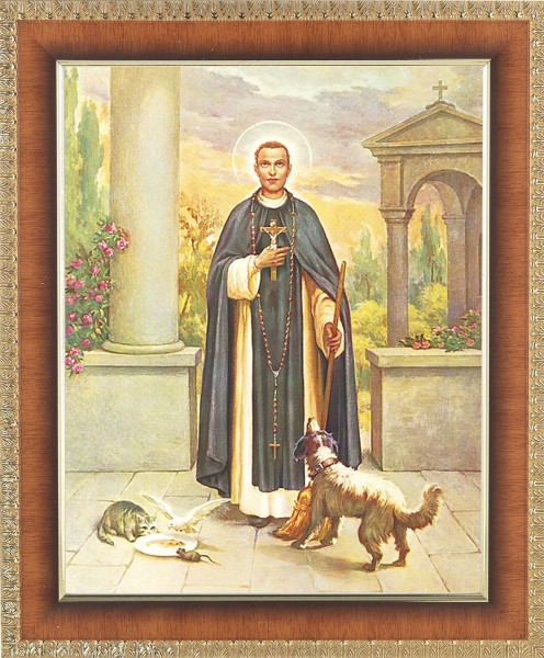 St. Martin dePorres 8x10 Framed Print Under Glass - #122 Frame