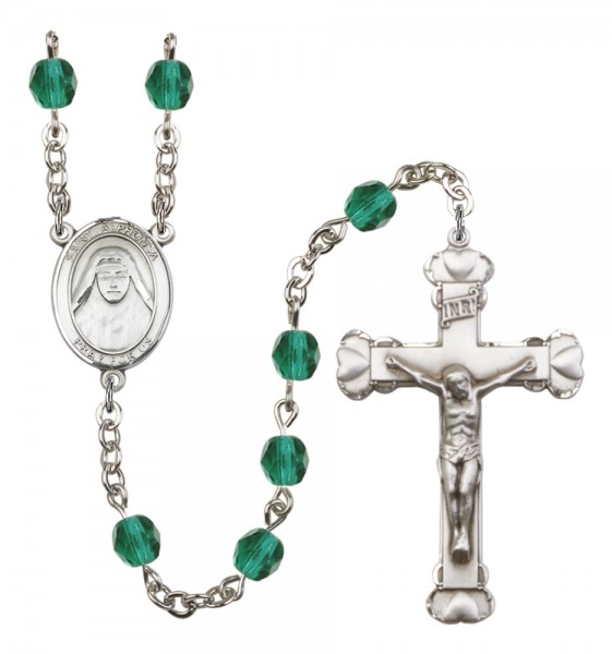 Women's St. Alphonsa of India Birthstone Rosary - Zircon