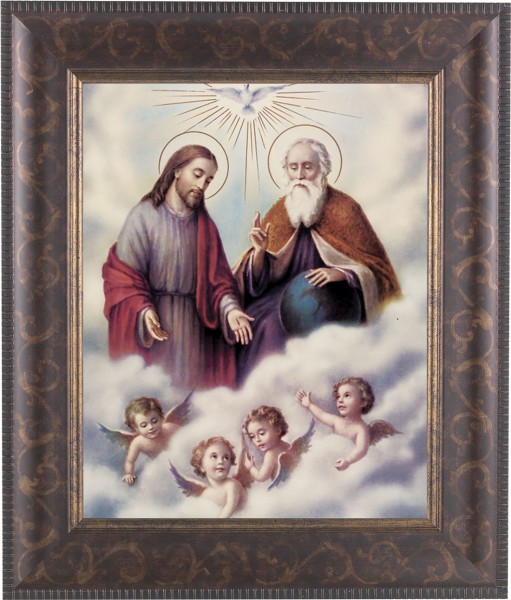 Holy Trinity 8x10 Framed Print Under Glass - #124 Frame